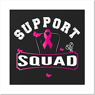 Support Squad | October Breast Cancer Awareness Month Posters and Art